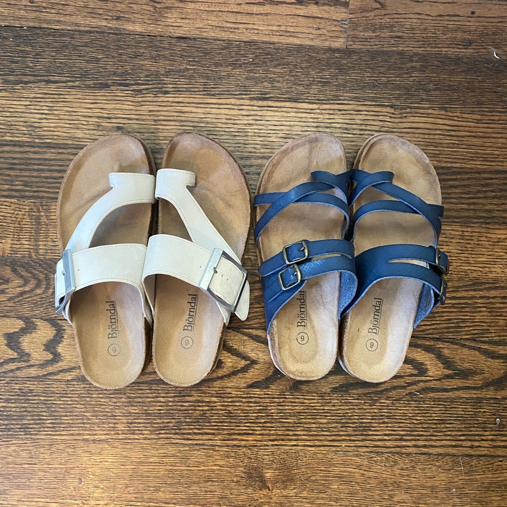 2 pair of Bjorndal sandals size 6